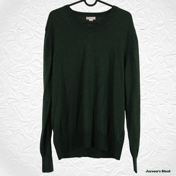 Merona Other - Merona - V-Neck Large Green Wool Sweater